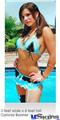 Lilly Ruiz - Blue Lace Bikini Garage Decor Shop Banner 36"x72"