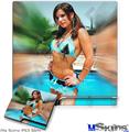Decal Skin compatible with Sony PS3 Slim Lilly Ruiz - Blue Lace Bikini