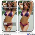 iPhone 4 Decal Style Vinyl Skin - Lilly Ruiz - Pokadot Bikini (DOES NOT fit newer iPhone 4S)