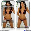 iPhone 4 Decal Style Vinyl Skin - Lilly Ruiz - Pokadot Bikini 3 (DOES NOT fit newer iPhone 4S)