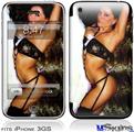 iPhone 3GS Skin - Lilly Ruiz Black Lingerie