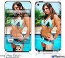 iPod Touch 4G Decal Style Vinyl Skin - Lilly Ruiz - Blue Lace Bikini